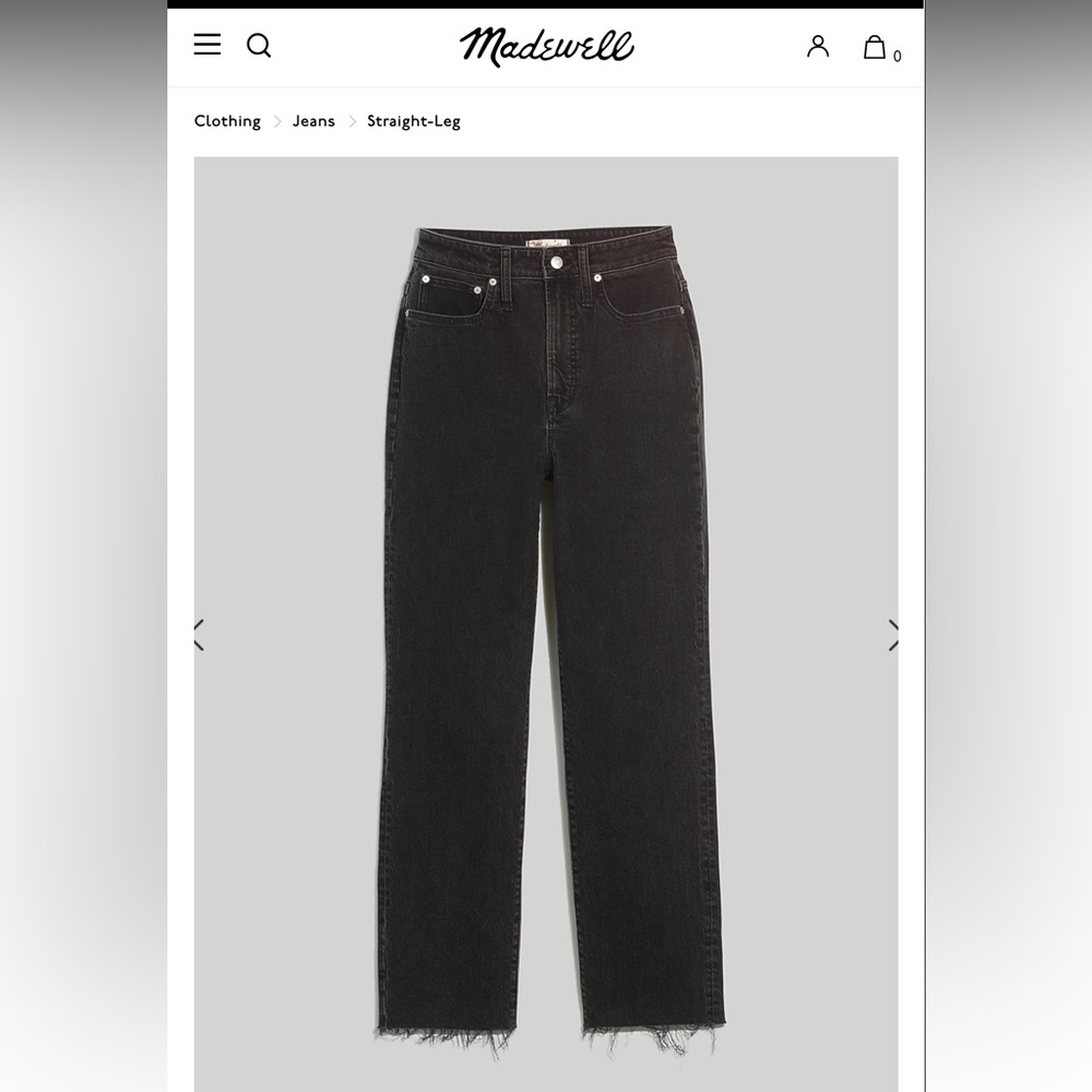 Madewell - The Perfect Vintage Straight Jean Lunar Wash